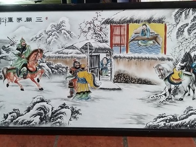 Tranh sứ Tam cố thảo lư. 1