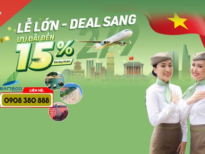 Bay theo nhóm được Deal sang giảm đến 15 0