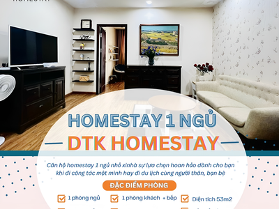 DTK Homestay Times City cho thuê căn hộ homestay 1 ngủ full đồ với giá tốt 0