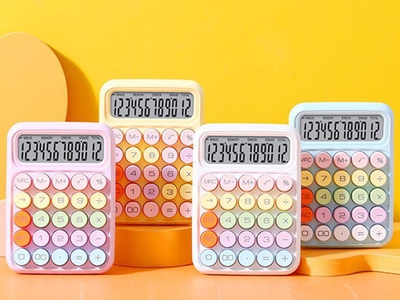 Máy tính cầm tay 12 chữ số Candy nhiều màu sắc cực kì Kute 1
