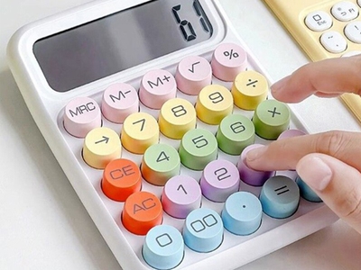 Máy tính cầm tay 12 chữ số Candy nhiều màu sắc cực kì Kute 2