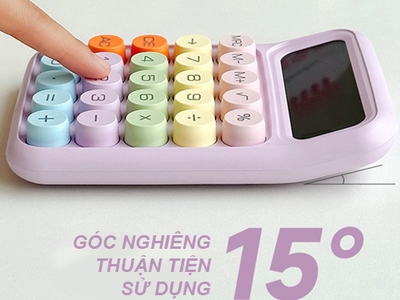 Máy tính cầm tay 12 chữ số Candy nhiều màu sắc cực kì Kute 4