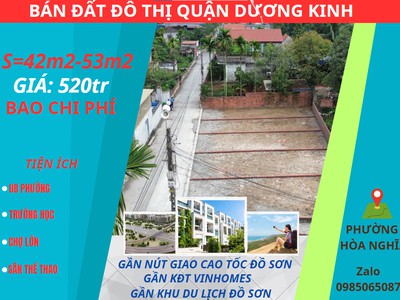 Bán đất giá chỉ 520 triệu thuộc phường Hòa Nghĩa Q DK 0