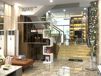 Cho thuê nhà đẹp 3 tầng 3PN Full nội thất,gara oto đường 7m5 Đinh Văn Chấp, Hòa Xuân 1