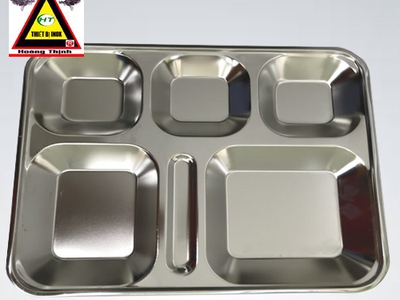 Khay đựng cơm inox có nắp 1