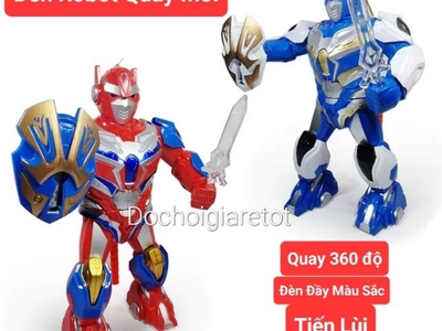 Đèn Lồng Trung Thu Siêu Nhân Robot Xoay Thân 360 độ nhạc đèn vui nhộn mới nhất 2023 ảnh thật 0