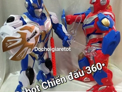 Đèn Lồng Trung Thu Siêu Nhân Robot Xoay Thân 360 độ nhạc đèn vui nhộn mới nhất 2023 ảnh thật 2