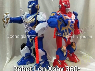 Đèn Lồng Trung Thu Siêu Nhân Robot Xoay Thân 360 độ nhạc đèn vui nhộn mới nhất 2023 ảnh thật 3