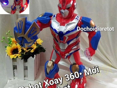 Đèn Lồng Trung Thu Siêu Nhân Robot Xoay Thân 360 độ nhạc đèn vui nhộn mới nhất 2023 ảnh thật 4