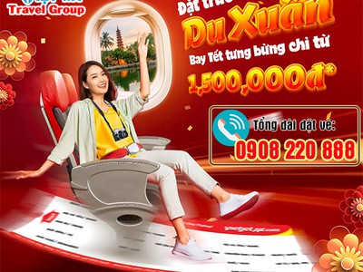 Đặt trước vé Du Xuân bay tưng bừng chỉ từ 1500000đ 0