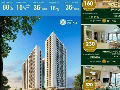 Trả trước 99tr trong 12 tháng sở hữu ngay legacy prime tọa lạc ngay trung tâm tp. thuận an, bình 2