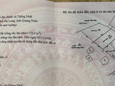 Chính chủ cần bán 5 lô liền kề tại thôn làng, xã thống nhất, tp. hạ long 2