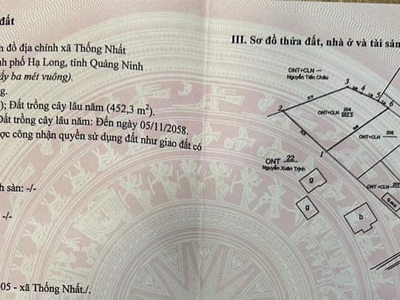 Chính chủ cần bán 5 lô liền kề tại thôn làng, xã thống nhất, tp. hạ long 3