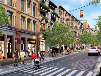 Bán Shophouse Sapa 4 tầng 2 mặt tiền nằm trong khu hành chính mới, giá 35triệu/m2, sổ đỏ lâu dài 0