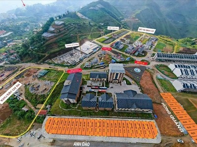 Bán Shophouse Sapa 4 tầng 2 mặt tiền nằm trong khu hành chính mới, giá 35triệu/m2, sổ đỏ lâu dài 3