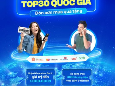 Thoại quốc tế Top 30 quốc gia - Đón cơn mưa quà tặng từ MobiFone 0