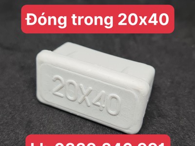 Nắp bịt đầu, tăng chỉnh chiều cao hộp 20x40mm 0