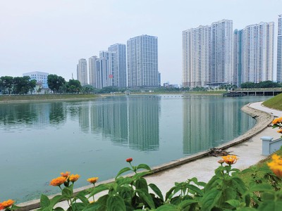 Bán lô sàn văn phòng 92m2 nhs trung văn giá 3,5 tỷ - view hồ đỉnh nhất dự án 1