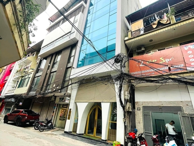 Vỡ bank  hạ chào 7 tỷ bán gấp building văn phòng ngõ 131 thái hà 131m2, 8 tầng,mặt tiền 6m giá rao 0