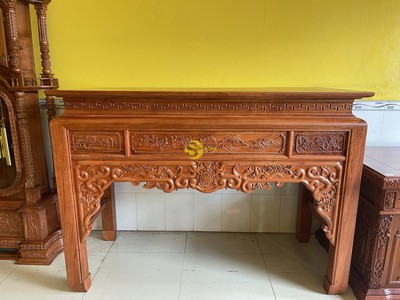 Bàn thờ gỗ hương đá ngũ phúc 1m76   SD296 0
