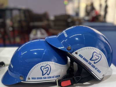 Các mẫu mũ bảo hiểm in quảng cáo phổ biến nhất hiện nay 1