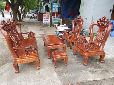 Thanh lý bộ bàn ghế đồng kỵ tay 10 Lim    bộ bàn ăn 8 ghế 0