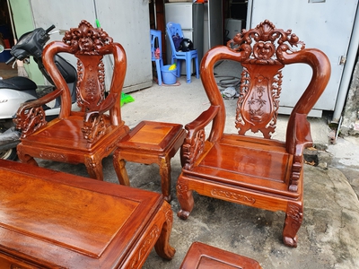 Thanh lý bộ bàn ghế đồng kỵ tay 10 Lim    bộ bàn ăn 8 ghế 2