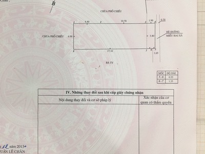 Bán lô đất 112m2, trên đất có nhà 3 tầng mặt đường miếu hai xã giá 75tr/m2 1