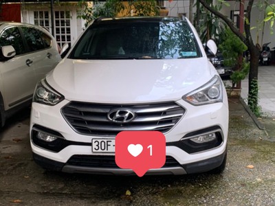 Chính chủ bán xe Santafe 2018- Màu trắng- bản full cao cấp ,cửa sổ trời 0