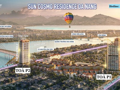 Mở bán 3 căn ngoại giao toà P2 Sun Cosmo view sông Hàn- CK 20.5, chỉ cần vốn ban đầu 690triệu 2