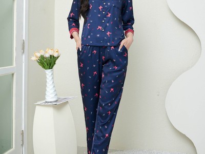 Bộ đồ pijama lụa thu đông đẹp 4