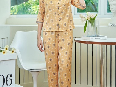 Bộ đồ pijama lụa thu đông đẹp 15