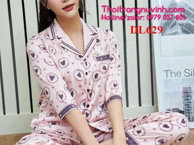Bộ đồ pijama lụa thu đông đẹp 17