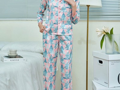 Bộ đồ pijama lụa thu đông đẹp 10