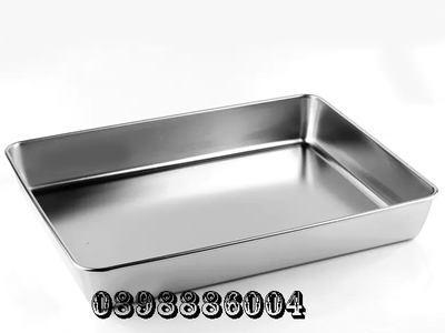 Khay inox đựng thực phẩm - khay inox cuốn viền - Năm 2023 3