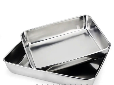 Khay inox đựng thực phẩm - khay inox cuốn viền - Năm 2023 4