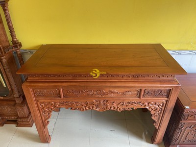 Bàn thờ gỗ hương đá ngũ phúc 1m76   SD296 2