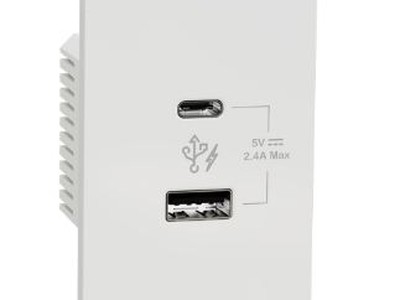 Schneider- Ổ cắm 2 USB 0