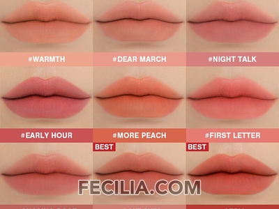 Son 3CE Blur Water Tint Warmth, night talk, dear march SON373 4