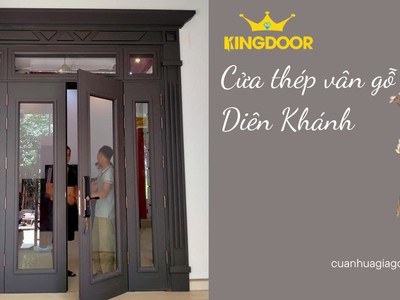 Cửa thép vân gỗ Diên Khánh 0