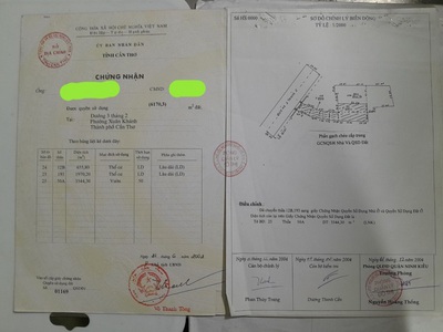 Chính chủ bán miếng đất diện tích lớn tại đường 3/2 đường rộng 40m , quận ninh kiều 0