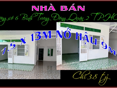 Nhà sài gòn gia rẻ 7.5 x 13m nở hậu 9m bình trưng đông q2 tp.hcm 0