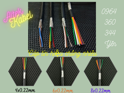 Dây tín hiệu chống nhiễu 2 4 6 8x0.22 Altke Kabel 1