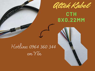 Dây tín hiệu chống nhiễu 2 4 6 8x0.22 Altke Kabel 0