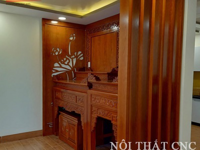 Làm Vách Ngăn Phòng Thờ và Bàn Thờ - Tạo Không Gian Tâm Linh Độc Đáo 2