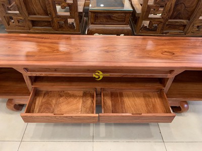 Tủ tivi hiện đại sang trọng gỗ hương đá ngang 2.4m TTV245 0