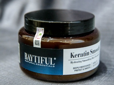 Kem ủ tóc, hấp tóc phục hồi tóc hư tổn Baytiful Keratin 500ml, collagen dưỡng tóc mượt chăm sóc tóc 4