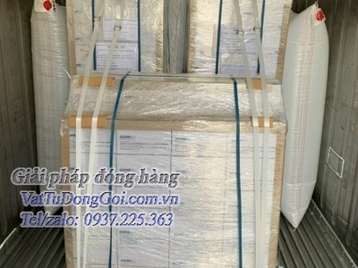Túi khí chèn hàng PP woven 100x180cm- Túi chèn container lạnh 4