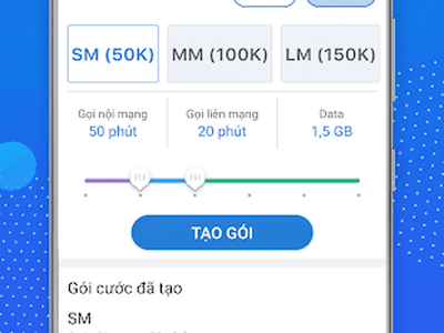 Tự tạo gói cước đơn giản, dễ dàng phù hợp với nhu cầu chỉ có trên My MobiFone 0