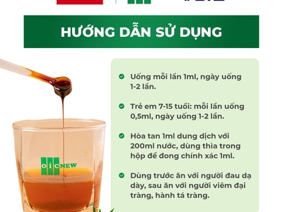 Dung dịch nano curcumin oic giảm đau dạ dày, hành tá tràng hộp 50ml 9